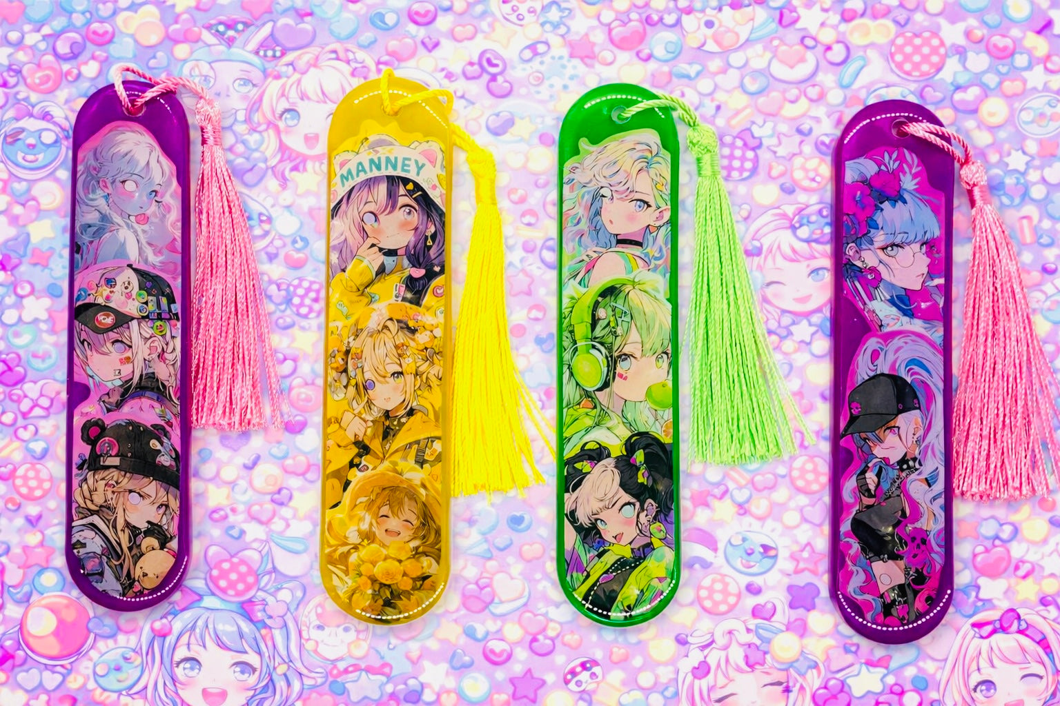 Marque-page manga jaune - Univers Jaune pop