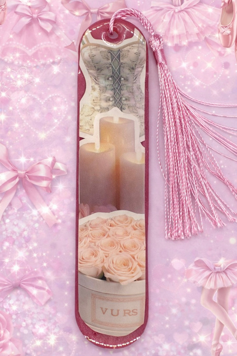 Marque-page – girly rose pastel
