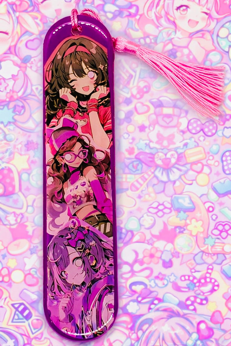 Marque-page Manga rose – Univers Pop Girls