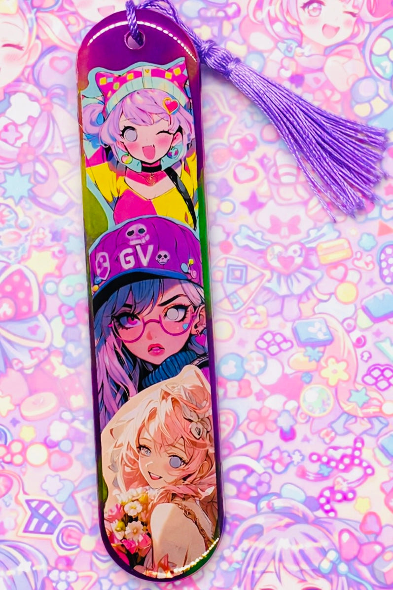 Marque-page Manga Violet – Univers japonais mystérieux