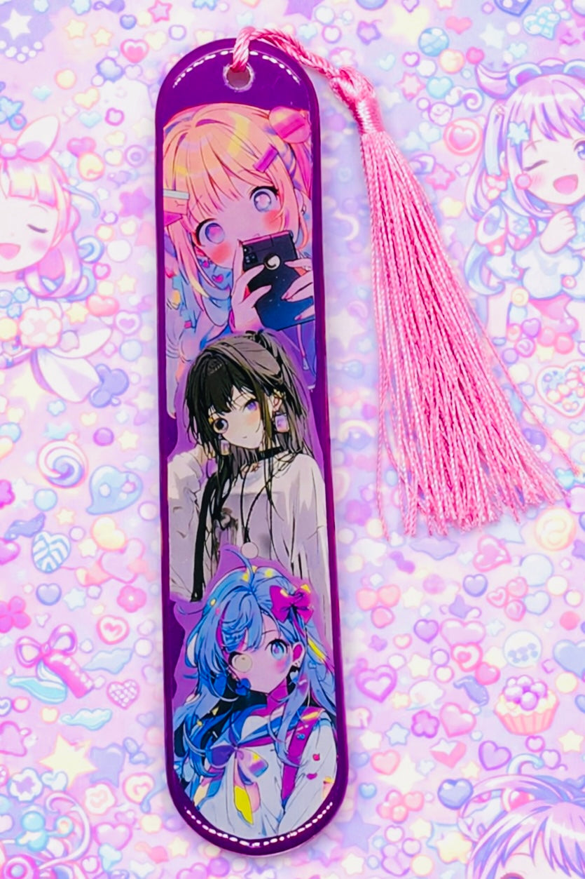 Marque-page Manga Violet – Univers japonais mystérieux